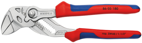 Клещи переставные-гаечный ключ хромированные 180 мм 8605180