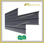 Сайдинг металлический L -Брус ХL Полиэстр 0.45мм - RALL 7024 Графитовый серый (Заказ)