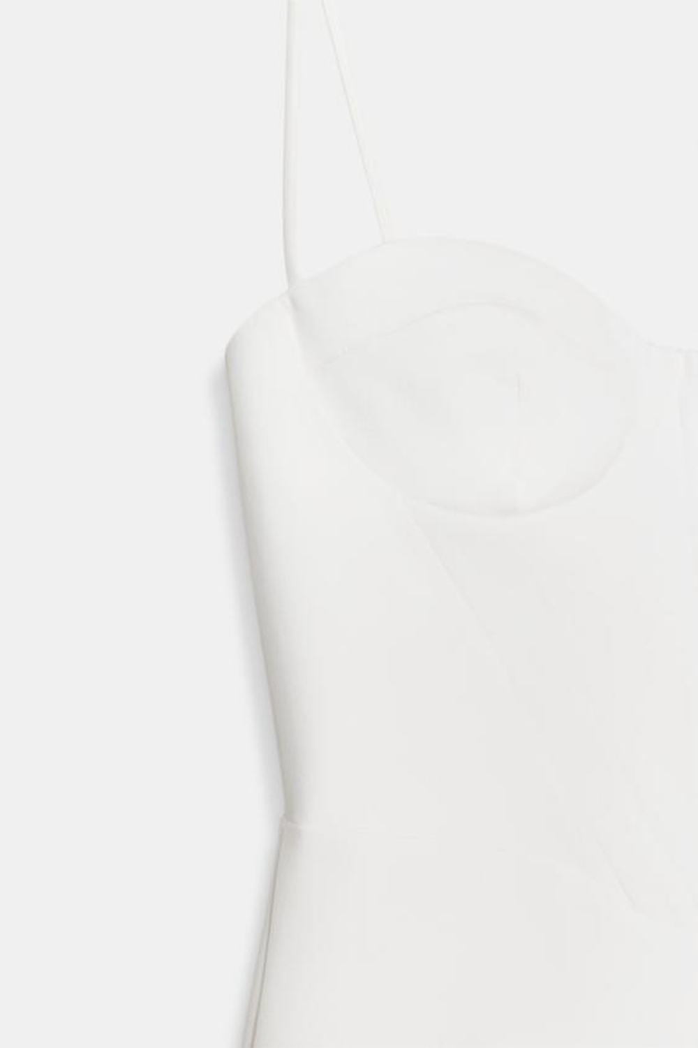 Мини-платье на бретелях с узором в горошек - ZARA