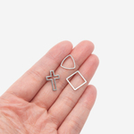 Подвеска-коннектор "Крест", 16*11мм, сталь