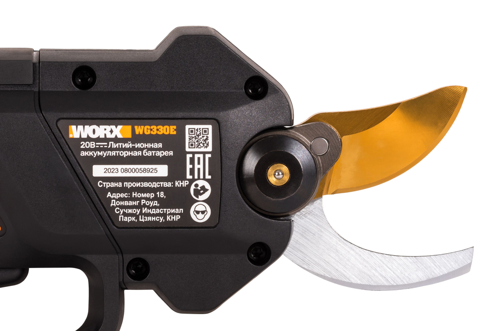 Секатор аккумуляторный WORX WG330E.9