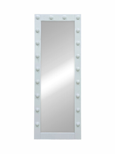 Зеркало Гримерное напольное белое 600х1750 (20 ламп)