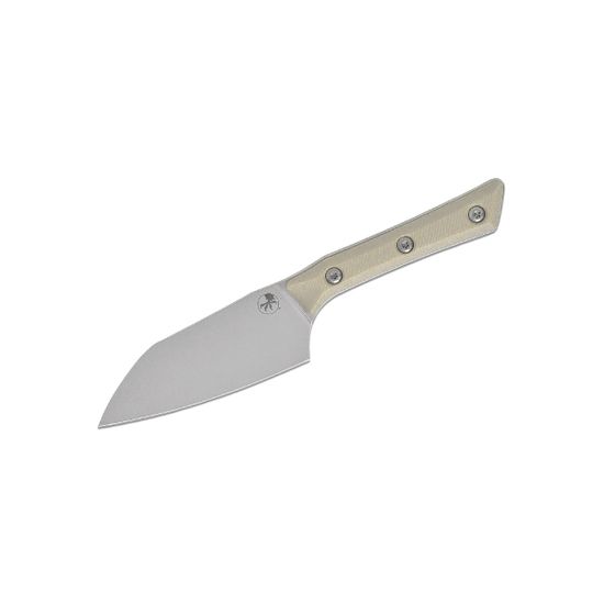Нож кухонный Microtech Santoku 4 3300-10IV  с клинком из стали M390MK, рукоять G-10