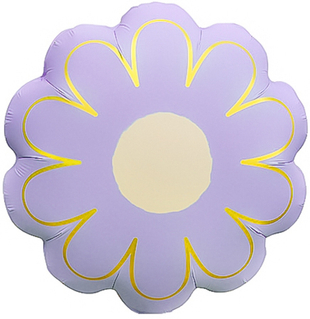 Фигура 21" Цветок, Ромашка, Золотые лепестки, Сиреневый, Сатин Fl