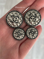 Пуговицы Шан. Серебро Прошитые