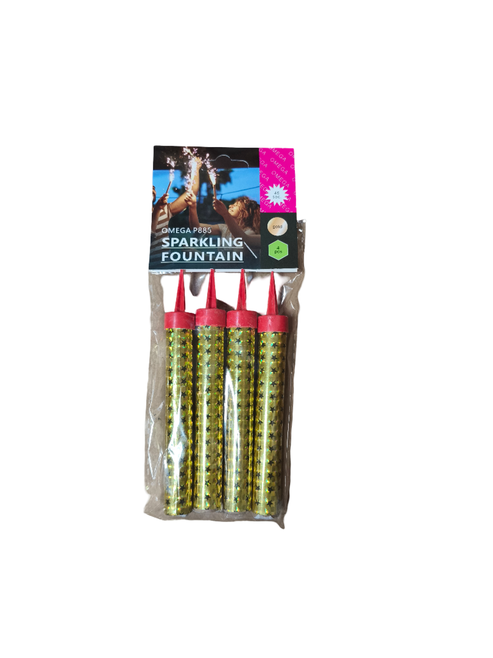 Р888-3 Фонтаны в торт "SPARKLING FOUNTAIN" (1 упаковка / 4 штуки)