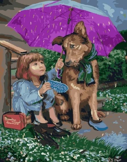 Дружба -  раскраски  по номерам