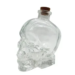 Графин 0,7 л с крышкой "Череп" стекло Skull d 13,2 см h16 см B'Guys P.L.- Barbossa