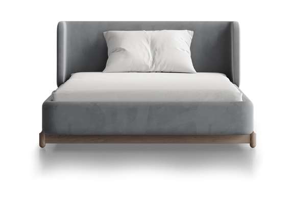 Кровать Basic спальное место 120*200 см (серый, антивандальная)