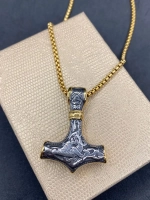 Цепь с подвеской Топор скандинавской оберег Гром Секира Тора