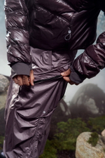 Юбка Nothomme Blue Metallic Nylon Tooling Half Skirt "Taro Purple"