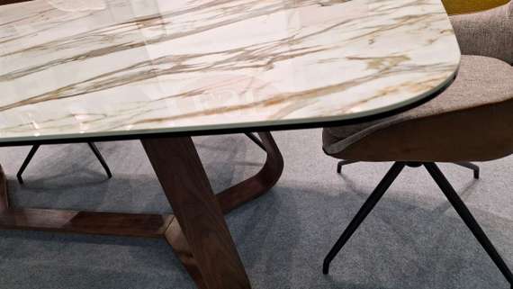 Стол Dynasty 240х110 см, керамика, орех