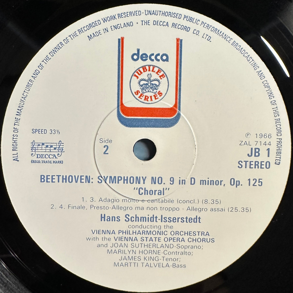 Бетховен - Симфония №9 «Хоральная» (Англия 1977г.)