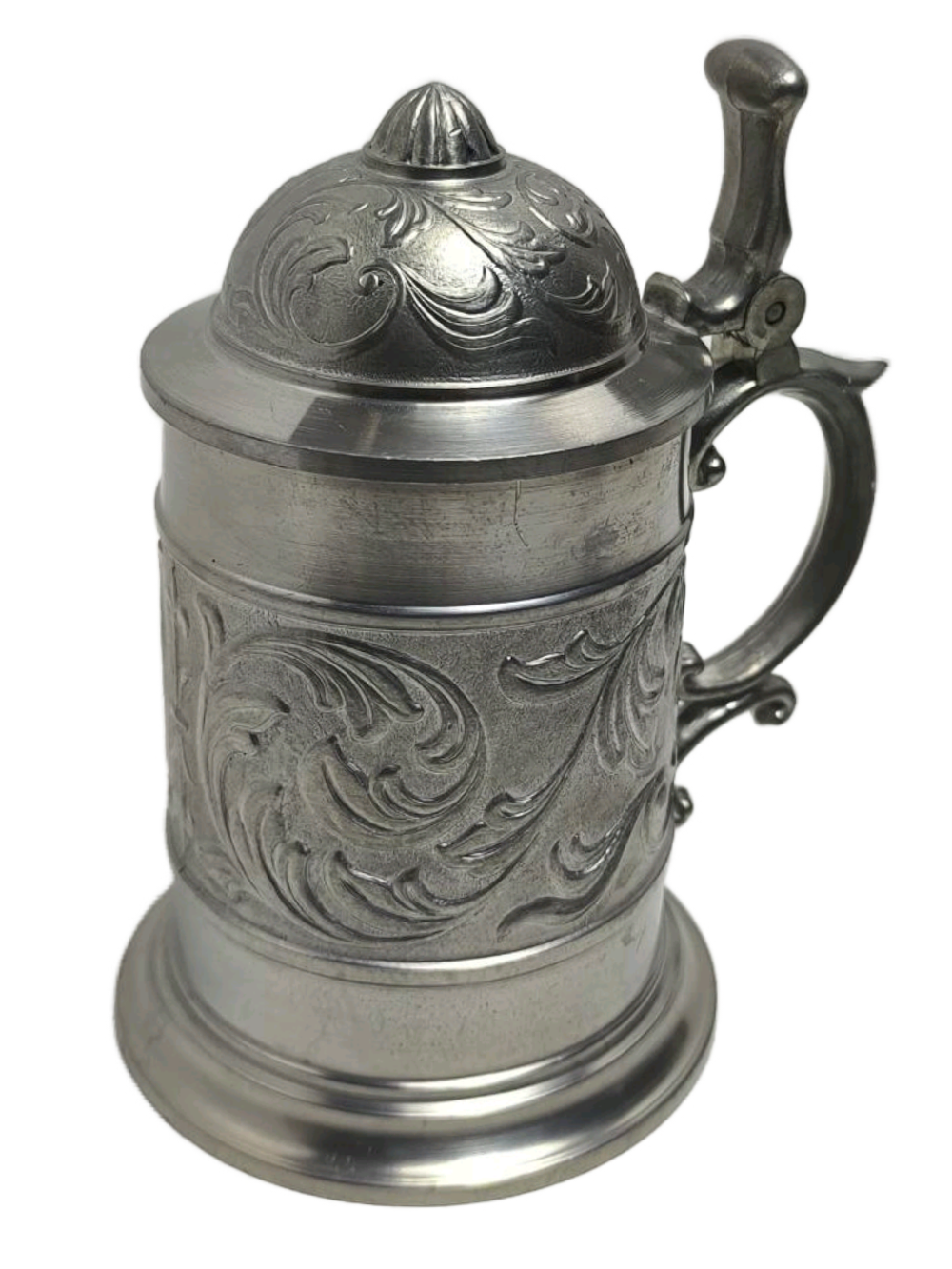 Пивная кружка с крышкой, орнаментом, Sks Zinn desing
