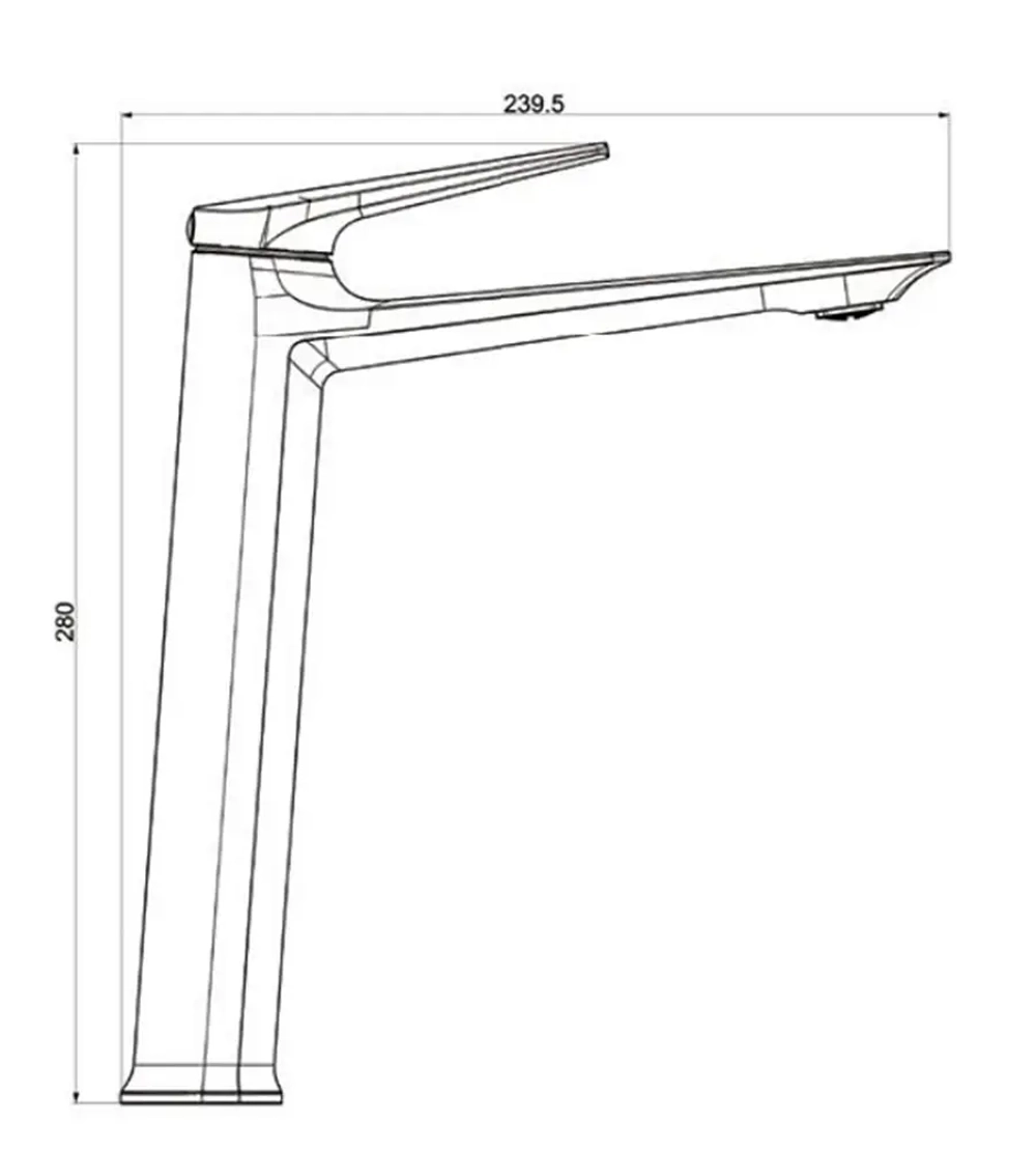 Смеситель Royce Pro для раковины (RCM-120502WH)
