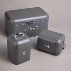 ХЛЕБНИЦА AGNESS 30Х19,5Х15,5СМ С 2-МЯ БАНКАМИ Д/СЫП. ПРОД. D11,5СМ, H16,5СМ