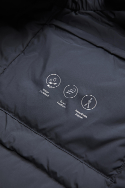 Massimo Dutti Легкий водоотталкивающий стеганый жилет, темно-синий