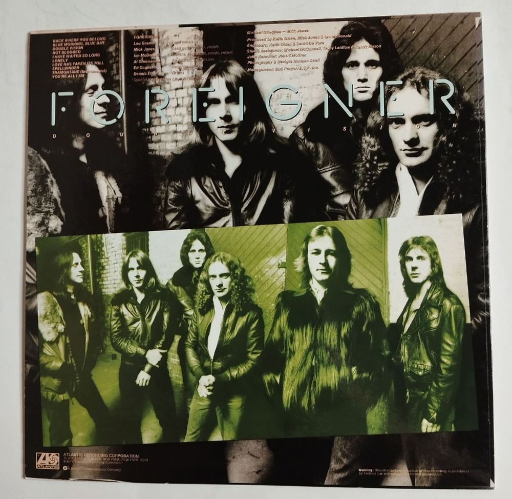 Винтажная виниловая пластинка LP Foreigner Double Vision (Japan 1980) (No Obi)