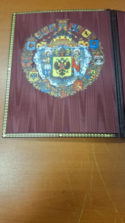 Семейная родословная книга "Манускрипт", натуральная кожа (гранат)