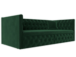 Диван детский прямой Найс, Зеленый, Велюр, 107104