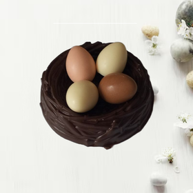 Шоколадная фигурка Гнездо с яйцами беж
