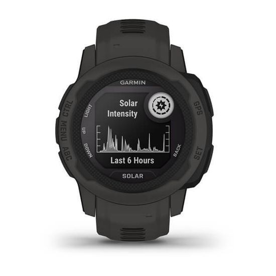 Спортивные прочные часы Garmin Instinct 2S, Solar, Graphite, 010-02564-00