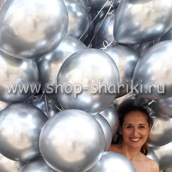 серебряные шары хром