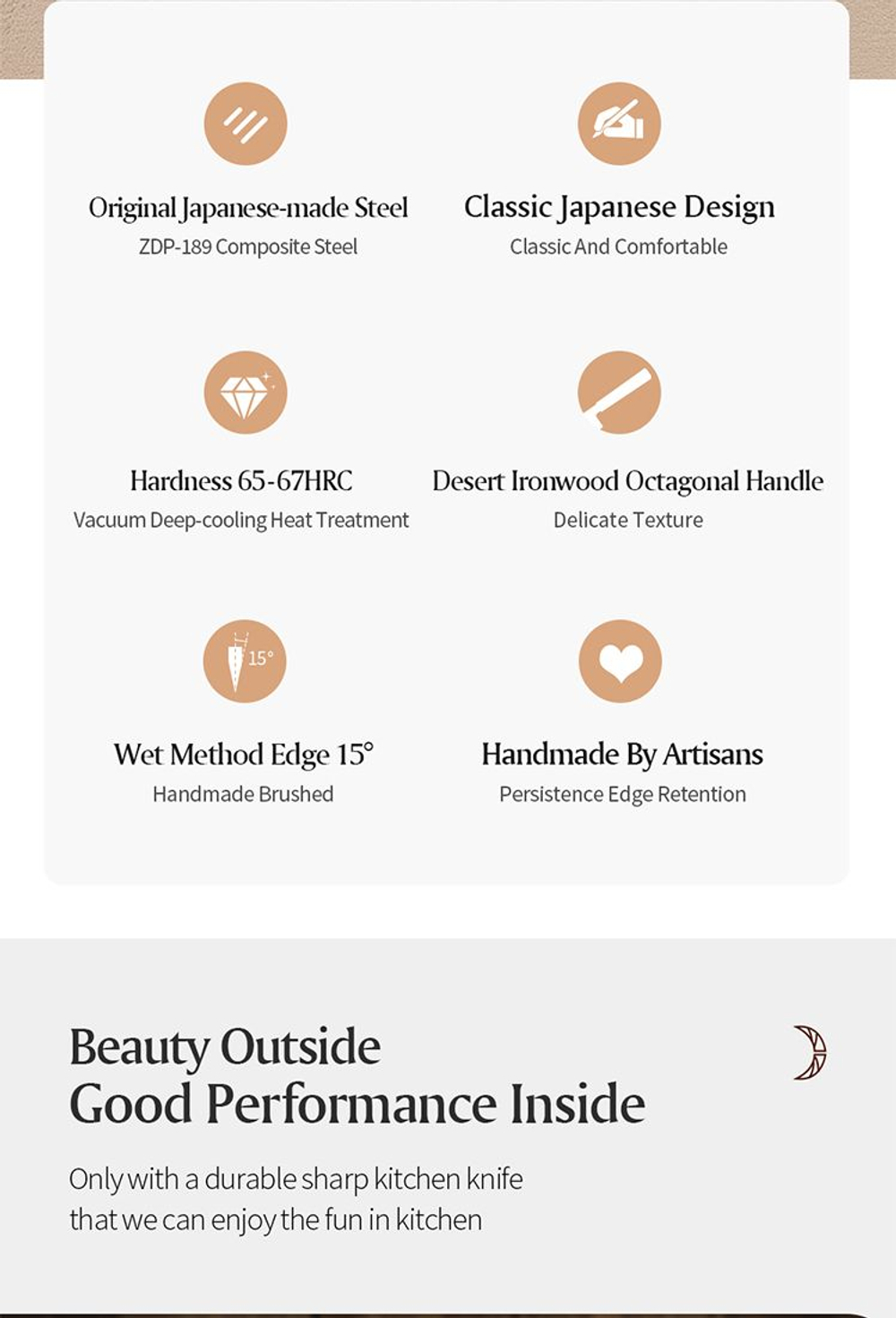 Кухонный нож Xinzuo X05Z Utility нож 5,5 дюймов клинок ZDP189 рукоять железное дерево и кость, длина лезвия 14 см