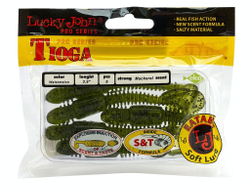 Виброхвосты съедобные LJ Pro Series TIOGA 3.9in (10.00)/PA01 5шт.