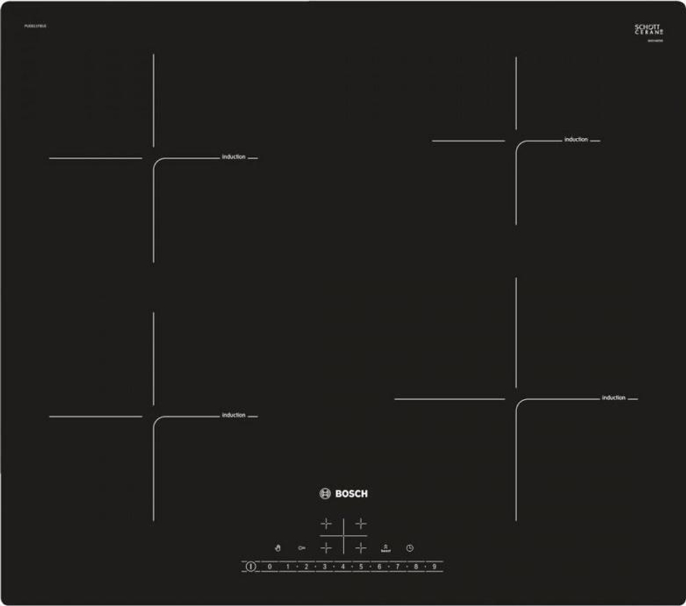 Встраиваемая индукционная варочная панель Bosch PUE611FB1E