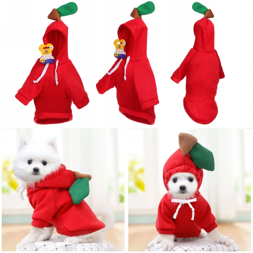 Кофта-толстовка для собаки «Wonderful style-Яблоко» с капюшоном, размер L (50*30*26см) Ultramarine