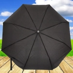 Зонт мужской полуавтомат «Ultramarine - Практик» цвет черный, 8 спиц, d-110см, длина в слож. виде 33см