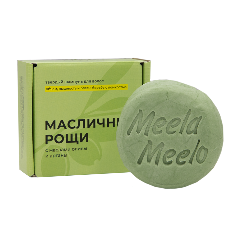 Твердый шампунь "Масличные рощи" в картонной коробке, ТМ MEELA MEELO