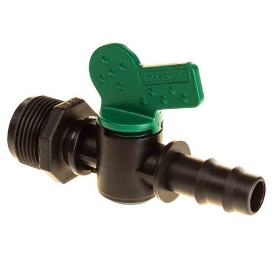 Кран 1/2" нар.резьба - штуцер 16мм