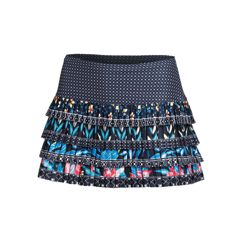 Женская теннисная юбка Lucky in Love Keepin' It Rio Pleated Skirt Women - Dark Blue, Multicoloured