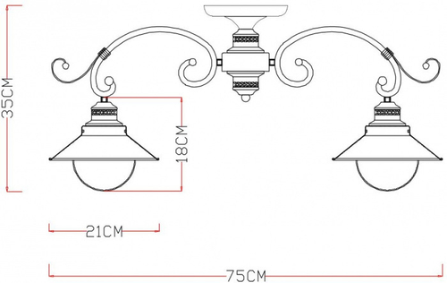 Потолочная люстра Arte Lamp GRAZIOSO A4577PL-5WG