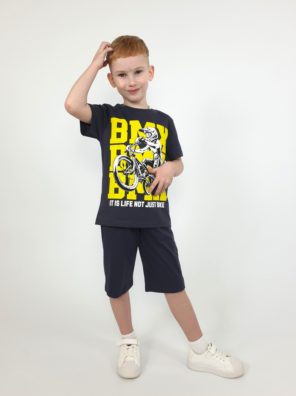 01-146-2 Комплект для мальчика (футболка+шорты)