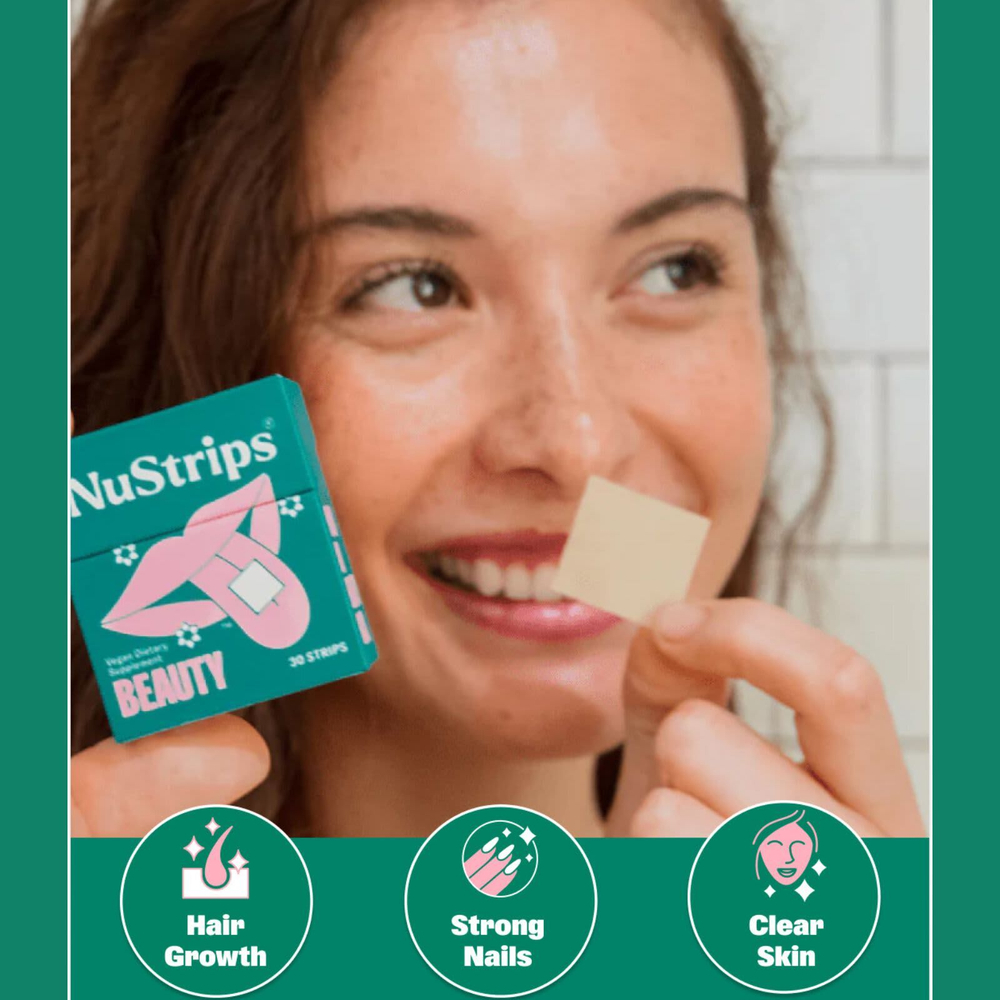 NuStrips, Beauty In A Strip™, сладкая клубника, 30 полосок