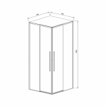 Душевой уголок Vincea Slim-N VSS-4SN900CGB 90x90 стекло тонированное/профиль черный