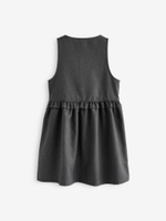 Сарафан школьный на молнии для девочки Next C35-479, Серый