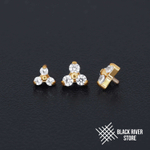 Trio Crystal PVD Yellow