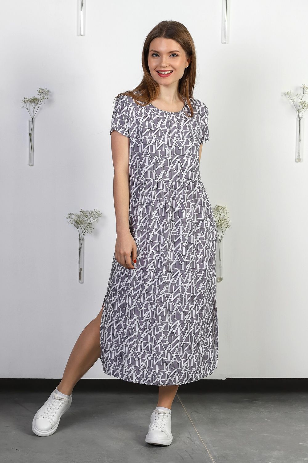 Платье Фортуна-1 Виотекс СЕРЫЙ