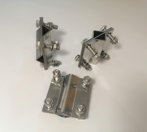 Зажим стержень/стержень, нержавеющая сталь