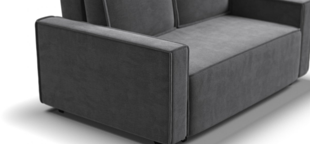 Диван Норд двухместный Велюр Монолит серый