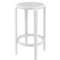 Белый пластиковый полубарный табурет Tom Bar 65 | Siesta Contract