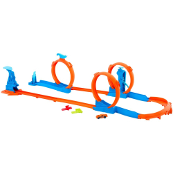 Hot Wheels - THREE RACING TRACKS + машинка JDW39