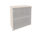 Шкаф низкий широкий со стеклом Onix