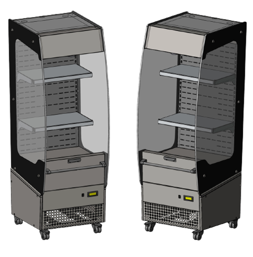Пристенная витрина Нова ВХСп-0,5/1460