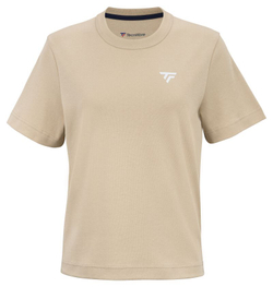 Женская теннисная футболка Tecnifibre Graphic 2025 - sand