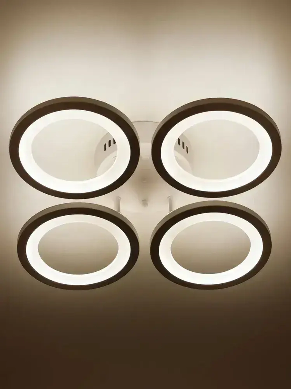 Люстра потолочная светодиодная с пультом ДУ Rivoli белая 88Вт 2800-6300К, светильник на кухню, в детскую, в спальню